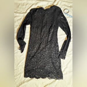 Lace black dress